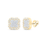 1/3CTW-DIA NK GIFT CLOVER EARRING